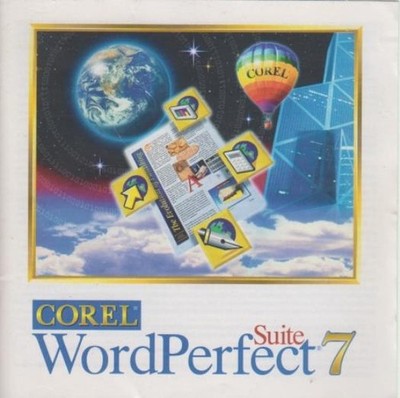 WordPerfect Suite 7 PC CD word processor spreadsheet scheduler presentations etc