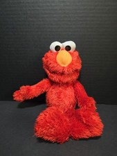 Sesame Street Elmo Red Plush Stuffed Animal Toy Hasbro 10"