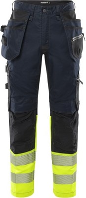 FRISTADS 301441-172 High Vis Handwerker-Stretchhose Kl 1 2906 GWM  Gr.C60 Warnsc