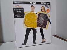 Disfraz de mantequilla y gelatina de maní para adultos Many to Celebrar talla XS-XL