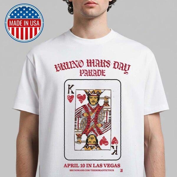 Bruno Mars Day Parade The Romantic Tour 2026 Las Vegas T-shirt | eBay