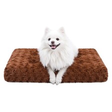 Washable Dog Bed Deluxe Plush Dog Crate Beds Comfy Kennel Pad Anti-Slip Pet S...