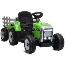 Electric Ride-On Tractor for Kids 3-6 with Detachable Trailer, Remote Control