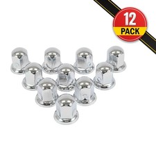 Chrome Metal Lug Nut Covers 2h Fits 33mm Push On 120 Pcs