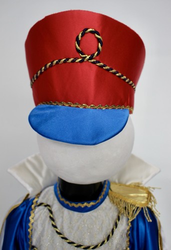 Historical Blue Soldier Fancy Dress Costume 18th Century Uniform Cossack Age 4-5 - Picture 5 of 9