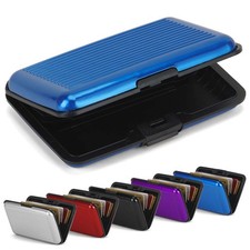 Pocket Waterproof Business ID Credit Card Wallet Holder Aluminum Metal RFID Case