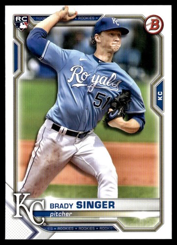 2021 Bowman Brady Singer Rookie Kansas City Royals #29 - Zdjęcie 1 z 2