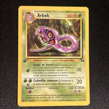 Spanish 1st Edition Arbok NM/LP Vintage 31/62 Fossil Uncommon Pokemon Card