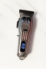 Cordless Hair Clipper with Digital Display – Rechargeable, 4 Guide Combs,  