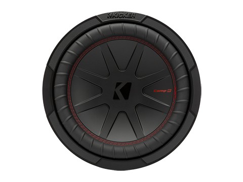 Kicker 48CWR104 Refurbished 10 inch CompR 4 Ohm Dual Voice Coil Subwoofer