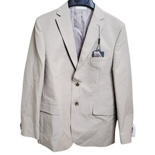 Michael Kors Boys 20R Tan Classic Fit Cotton Spandex Suit Blazer BKAN1YNU0001