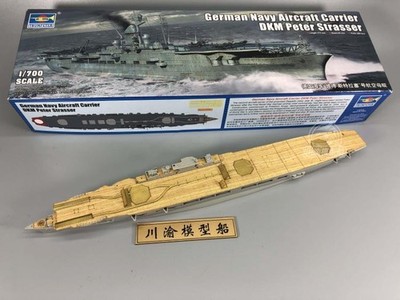 CY700038 1/700 Peter Strasser aircraft carrier wooden deck for trumpeter 06710