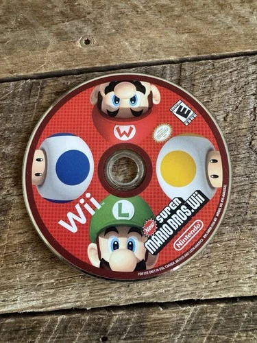 New Super Mario Bros Wii (Nintendo Wii) Disc Only | Tested Working