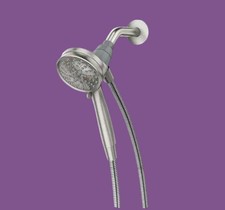 Moen Attract Magnetix 6-Spray Handheld Shower Head Brushed Nickel Finish 3.75-In