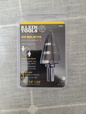KLEIN TOOLS STEP DRILL BIT 15 MODEL: KTSB15 7/8", 1-1/8", 1-3/8" NEW IN PACKAGE
