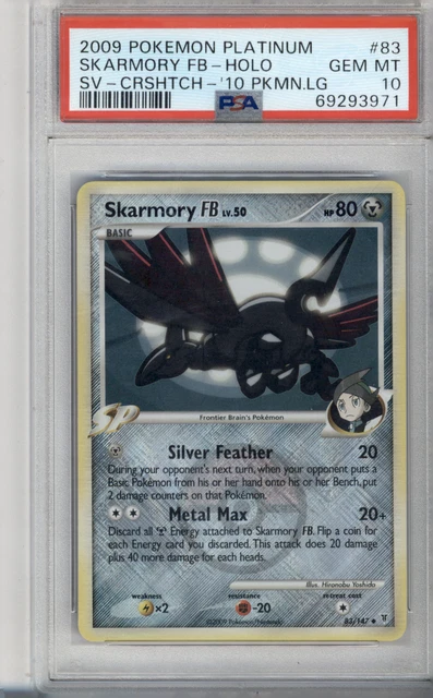 Pokemon Skarmory Pokemon League SV Crosshatch Reverse Holo #83 PSA 10 Pop 57!