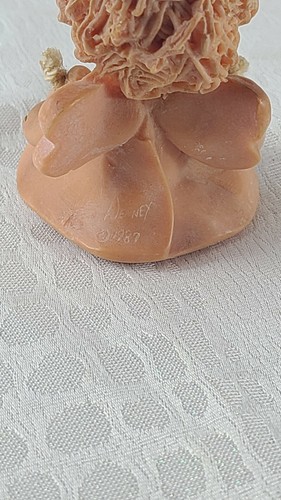 Spaghetti Hair Angel Figurine Art Clay Signed Denney 1987 - Picture 4 of 9