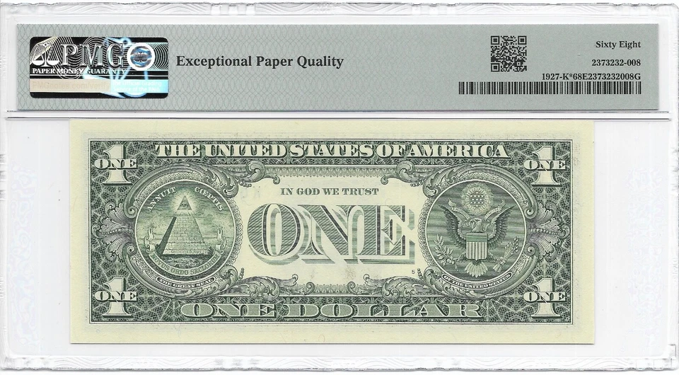 2001 $1 DALLAS * STAR * ⭐️ FRN. PMG SUPERB GEM Uncirculated 68 EPQ Banknote. - Image 3 of 3