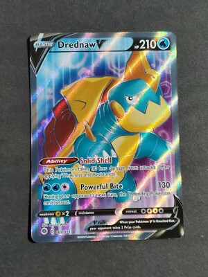 drednaw v pokemon card value Pokemon DREDNAW V 069/073 - CHAMPION'S PATH HOLO FULL ART - (NM+)