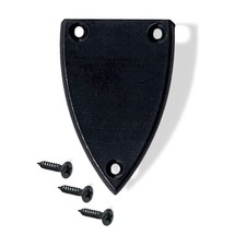 Truss Rod Cover Curved V Triangle Matte Black Medium 081190MBK