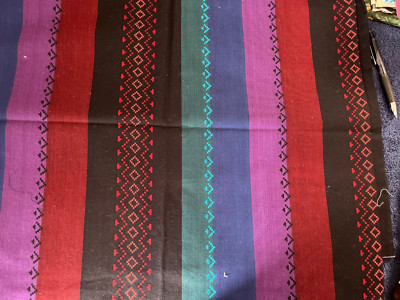 f-25-03-10 Cranston Print Works Private Lines-USA-Black,purple,navy 2 yd x 44''