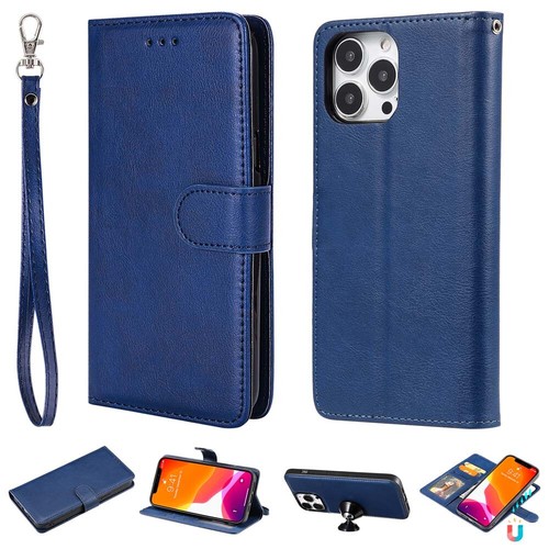 For iPhone 13 12 11 X XR SE 8 7 6s Magnetic Detachable Wallet Leather Case Cover - Picture 7 of 43