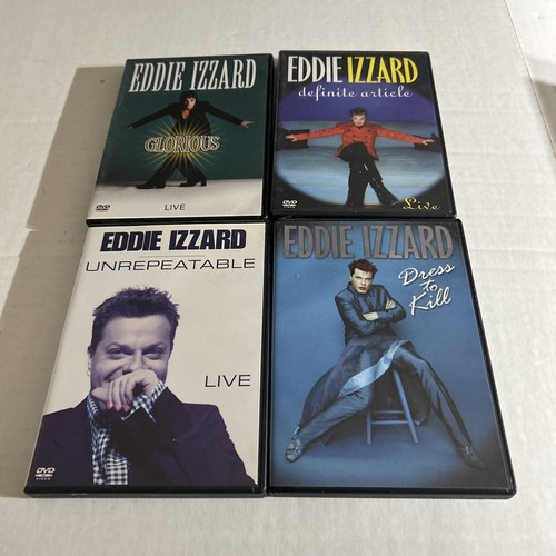 Eddie Izzard DVD Lot x 4 Definite Article Glorious Dressed