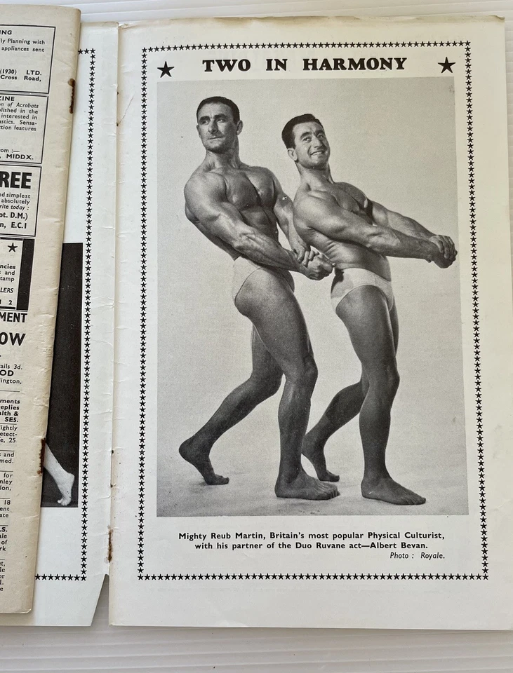MALE BODYBUILDER MAGAZINE HEALTH & STRENGTH APR 1960 - MEN PHYSIQUE GAY INTEREST - Image 3 of 4
