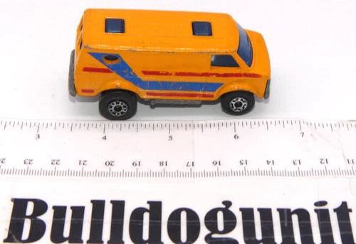 Vintage 1979 Chevy Van Matchbox Superfast Diecast Car Orange No # 68