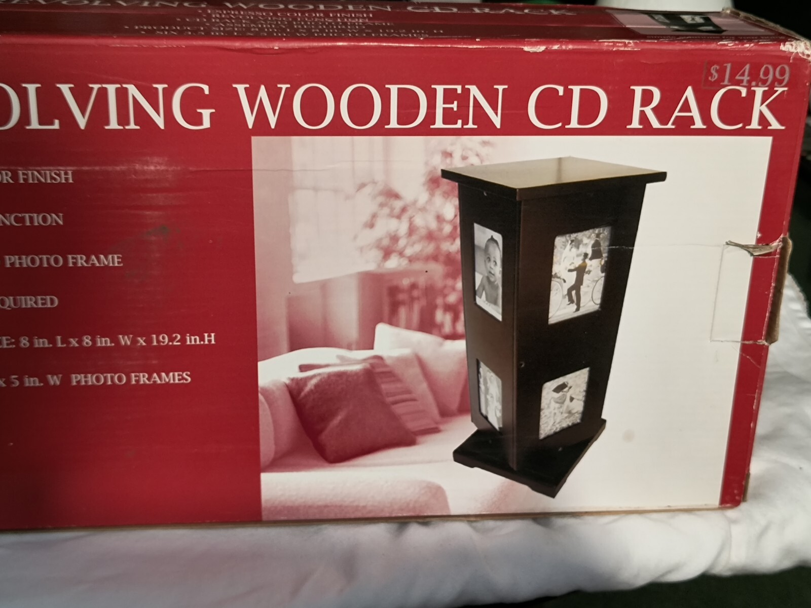 RTHRevolving Wooden CD Rack eBay
