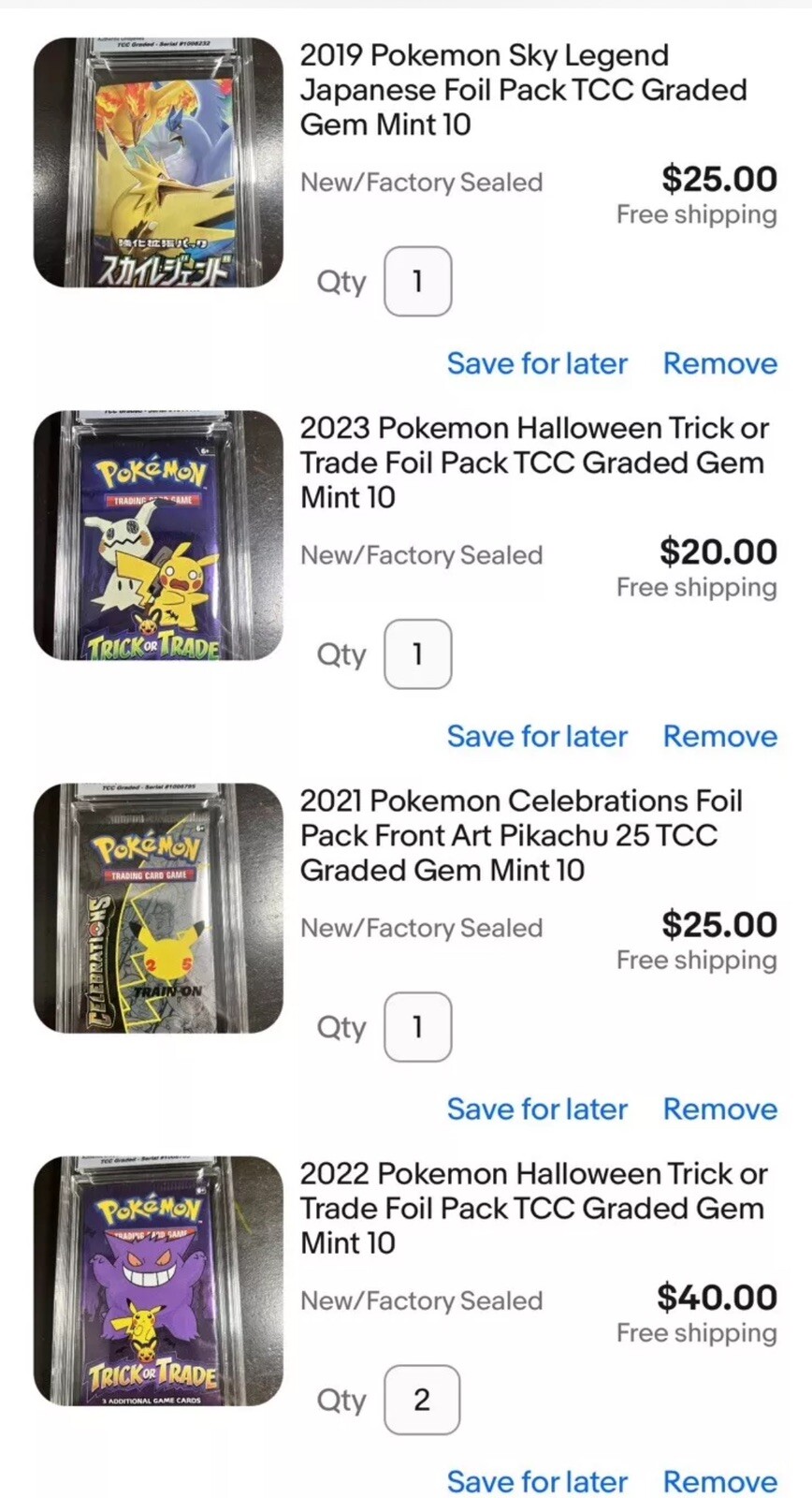 Lot Of 5 Pictures Pokemon Packs eBay