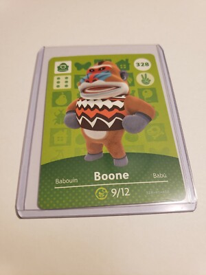 Animal Crossing Amiibo Card Boone 328