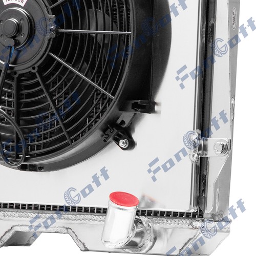 3Row Radiator w/Shroud Fan FOR 1943-1948 Chevrolet Car Sedan Coupe L6 3.5L/3.8L - Picture 7 of 7