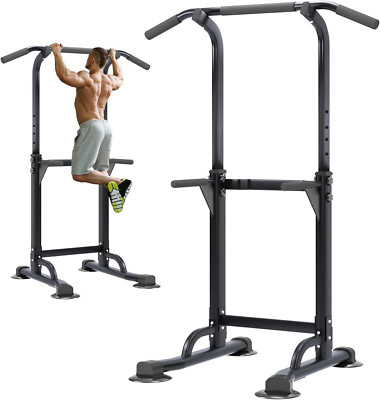 Power Tower Pull up Bar Station Free Standing Rack Dip Gym Calisthenics 