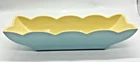 Vintage Hull USA 153 Blue Rectangular Planter 13" x 4" Art Pottery