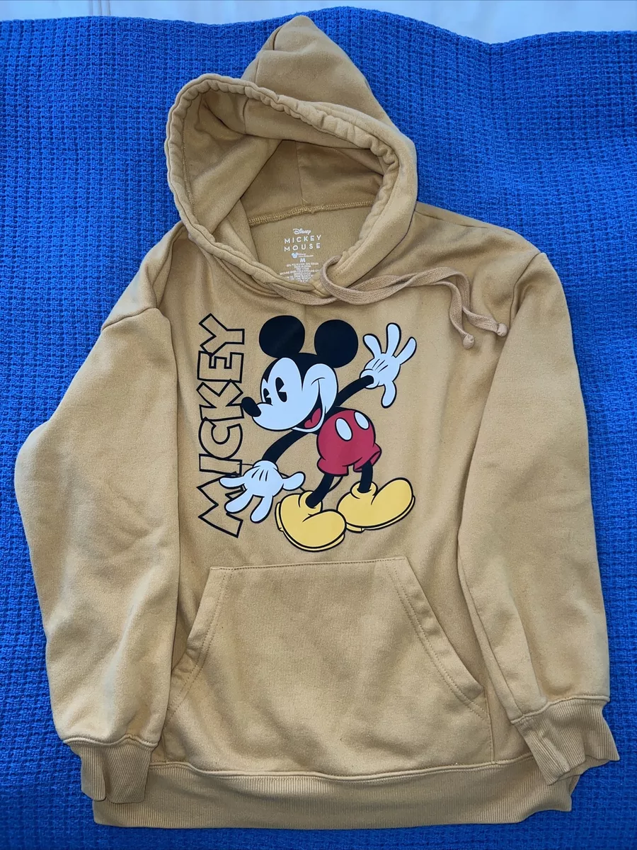 Mickey Mouse Mustard Yellow Sweatshirt size Medium eBay