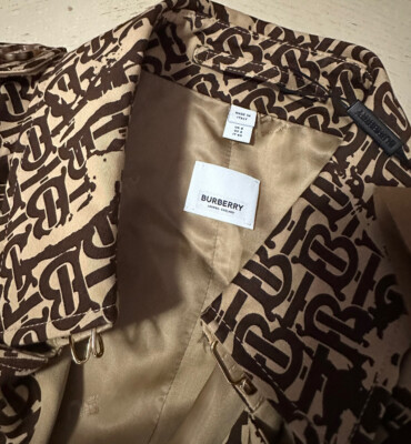 New $3750 Burberry Women's Pedley Belted Logo Trench Coat
