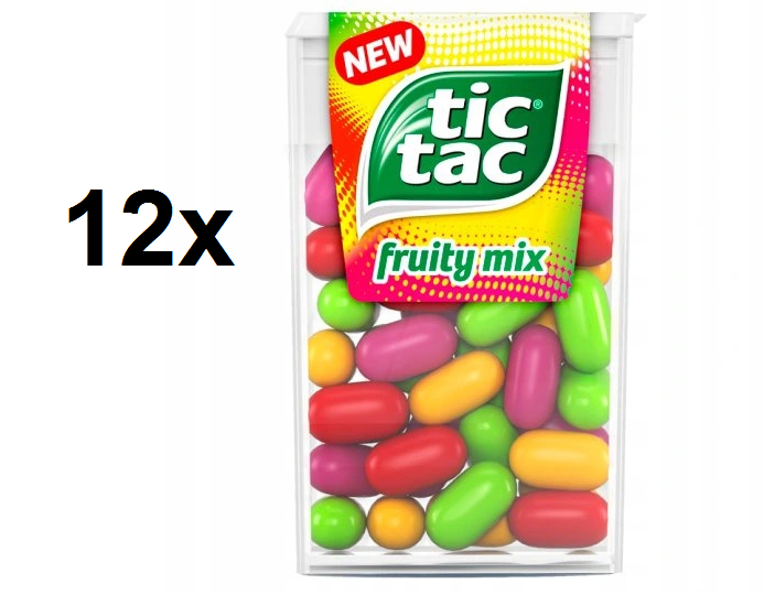 tic-tac様まとめ　サティバ、18 TIC TAC FRUITY MIX - 12x18G - PACK OF 12 - FRESH BREATH MINTS