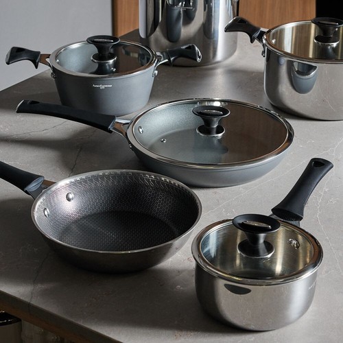 Padella Antiaderente 20 cm FONTEBASSO Luxury Pentola in Acciaio Forno Induzione - Foto 9 di 14