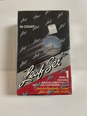1991 Leaf MLB Baseball Series 1 - 36 Packs (Factory Sealed)