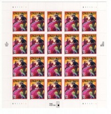 1999 33 cent Cinco De Mayo full Sheet of 20, Scott #3309, Mint NH