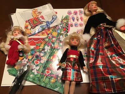 barbie holiday sisters gift set
