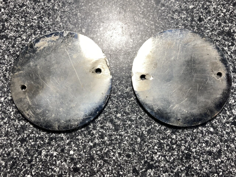 OEM Kawasaki serie B B8 B5 tanque de combustible de gasolina cubierta lateral metal insignia emblema conjunto de colección Foto 3 de 4