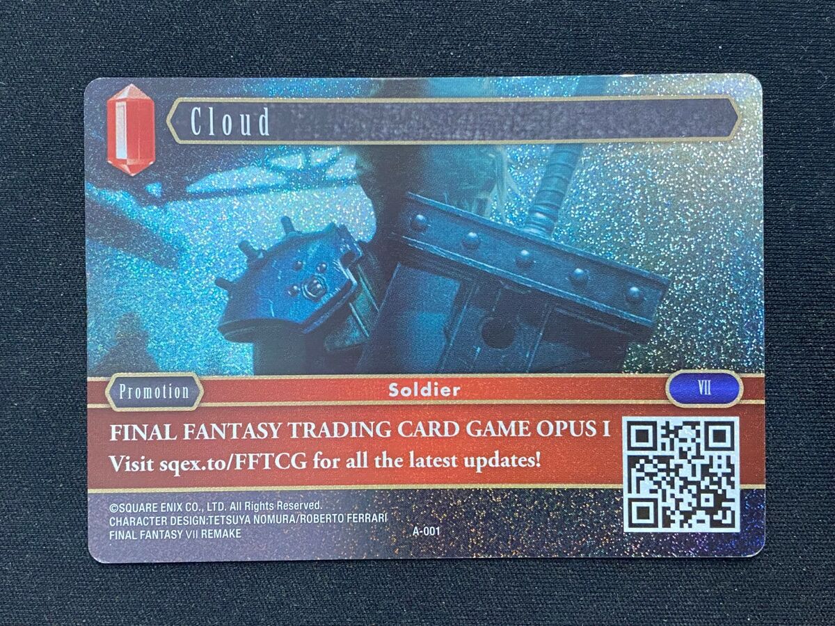 Cloud (A-001) PROMO ENGLISH - Final Fantasy Trading Card Cloud (A-001) PROMO ENGLISH - Final Fantasy Trading Card