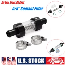 For 5/8" Hose Inline Heater Core Coolant Filter Inspection System Rebuild Kit