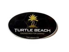 4 x 6” TURTLE BEACH GAMING HEADPHONE COMPANY PROMOTIONAL LOGO VINYL STICKER NEW