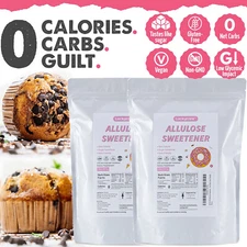 Luckycare 4LBS Allulose Sweetener Natural Zero Calorie Sugar Substitute Baking