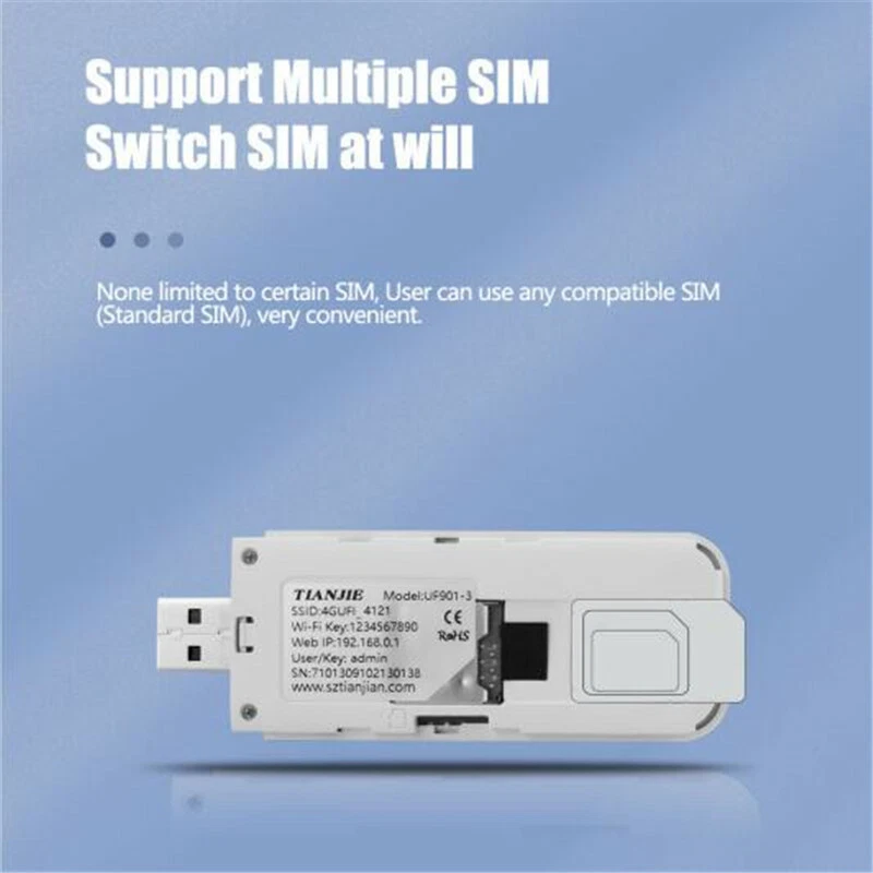 4G LTE USB wireless Internet WiFi hotspot router with WiFi hotspot modem - Image 2 of 4