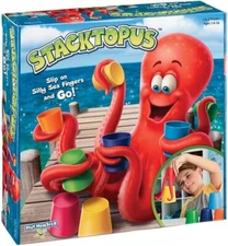 PlayMonster Stacktopus Kids' Game Use Silly Sea Octopus Fingers to Stack Cups