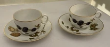 Royal Worcester True Porcelain WILD HARVEST CUP AND SAUCER DISHWASHER PROOF
